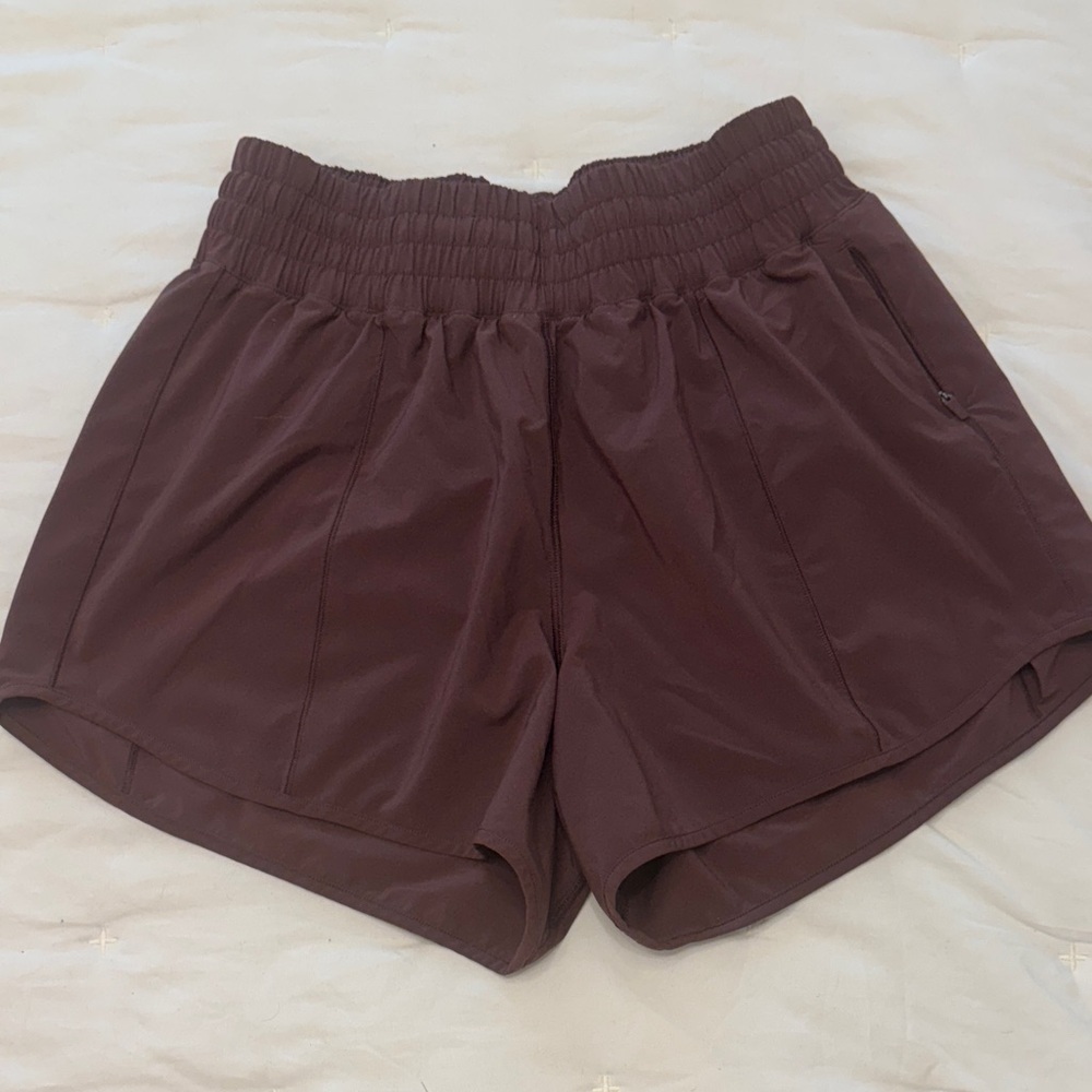 CRZ Relaxed Elastic Waist Active Shorts - Deep Burgundy